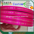 Luxury wholesale custom design gift wrap colorful printed satin ribbon